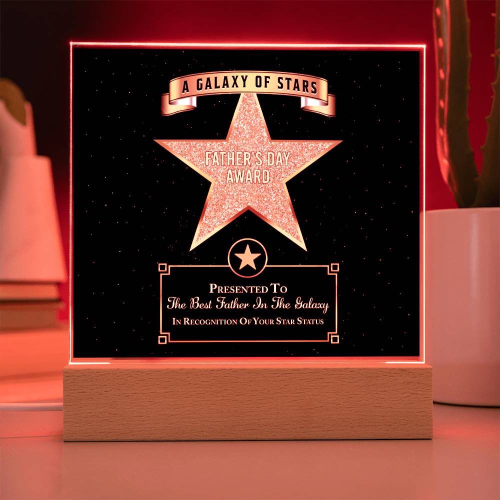 Dad Gift-Galaxy Of Stars Acrylic Plaque