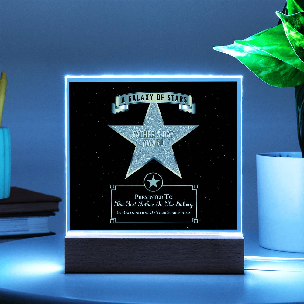 Dad Gift-Galaxy Of Stars Acrylic Plaque