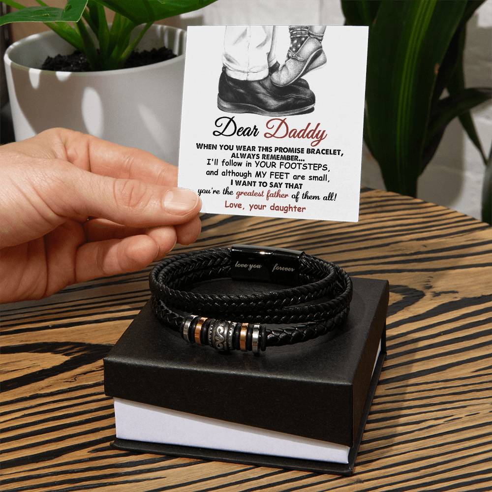 Dad Promise Bracelet Gift