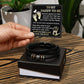 Daddy To Be Mens Braided "Love You Forever" Bracelet - I Feel You Around