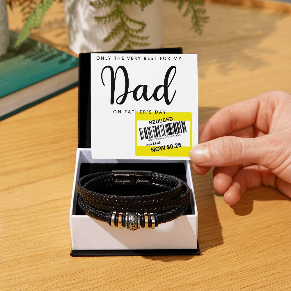 Gift For Dad - Love You Forever Bracelet - The Very Best