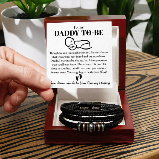 Dad To Be Bracelet Gift - In Your Arms