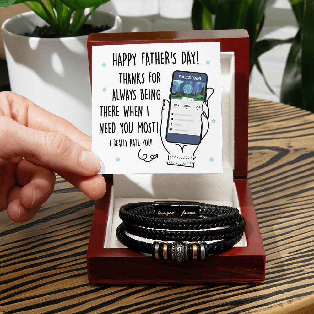 Gift For Dad - Love You Forever Bracelet - Dads Taxi