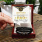 Dad Love You Forever Mens Braided Bracelet Gift -  Certificate of Achievement