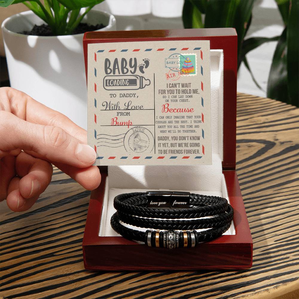 Dad To Be Bracelet Gift -  On Your Chest