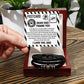 Dad Thank You Postcard Bracelet Gift