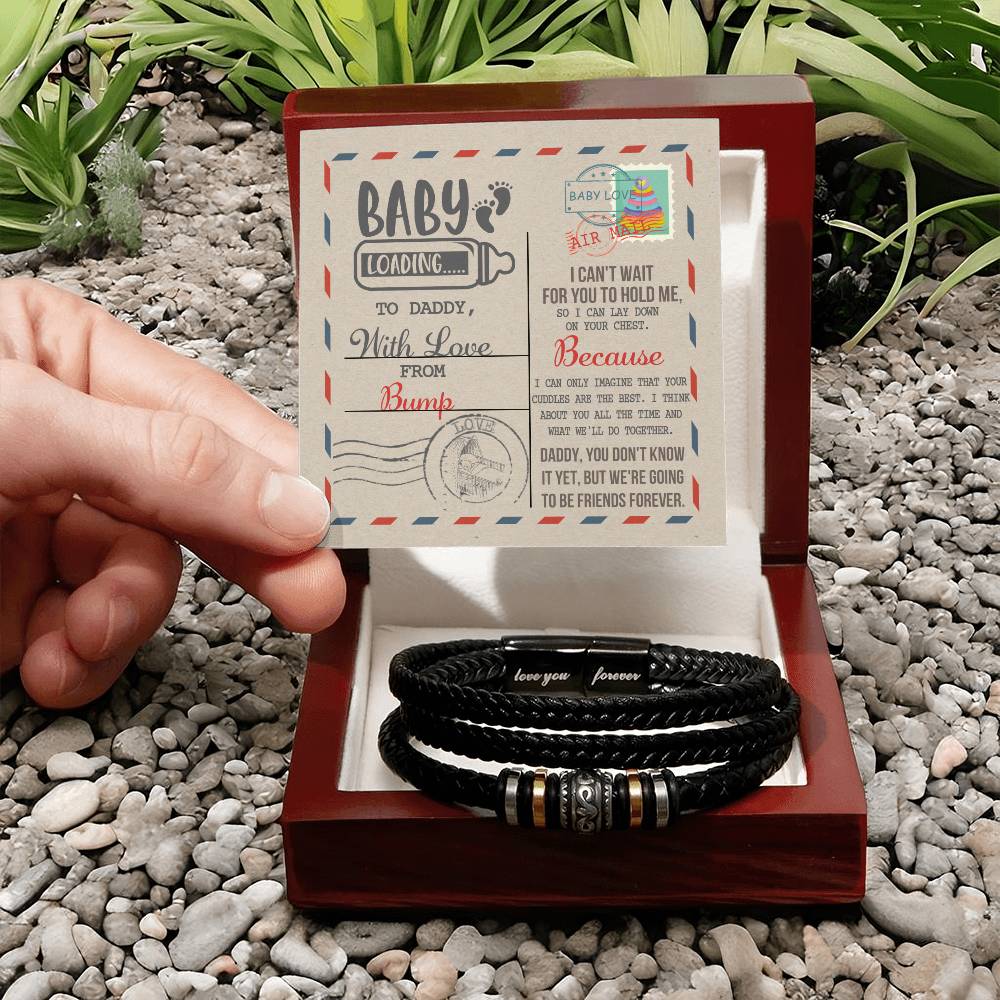 Dad To Be Bracelet Gift -  On Your Chest