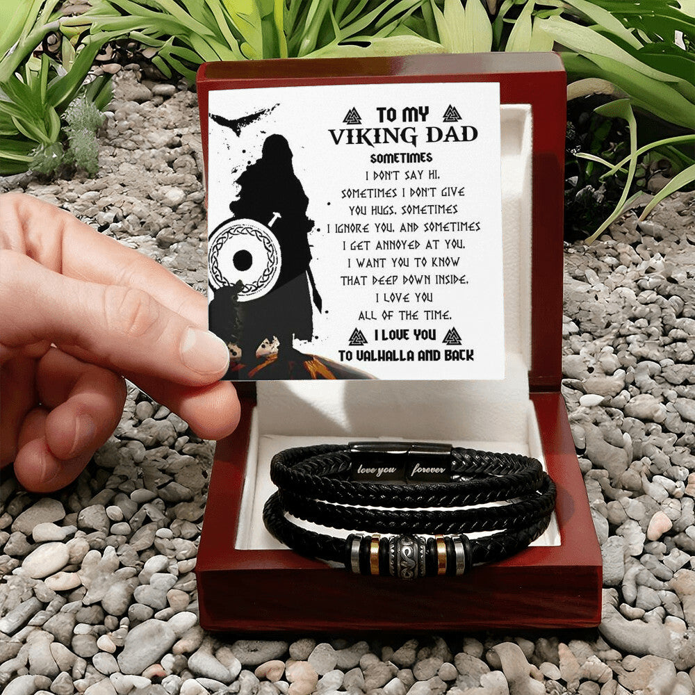 Gift For Dad - Love You Forever Bracelet - Deep Down Inside