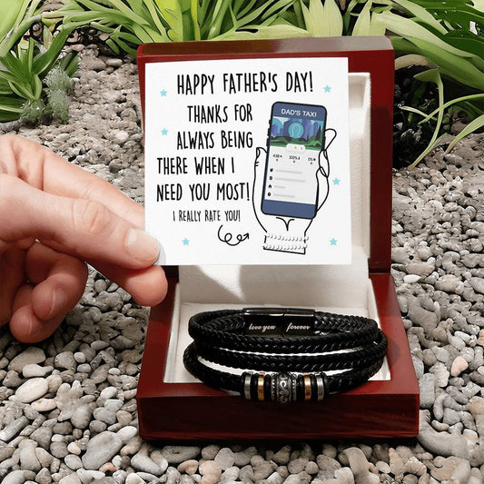 Gift For Dad - Love You Forever Bracelet - Dads Taxi