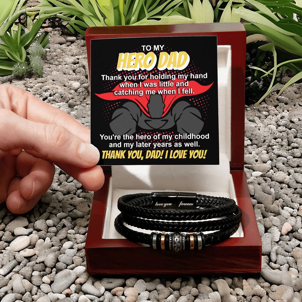 Bracelet Gift For Dad - My Hero When I Fell