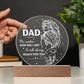 Dad Gift-Reach For You Acrylic Plaque