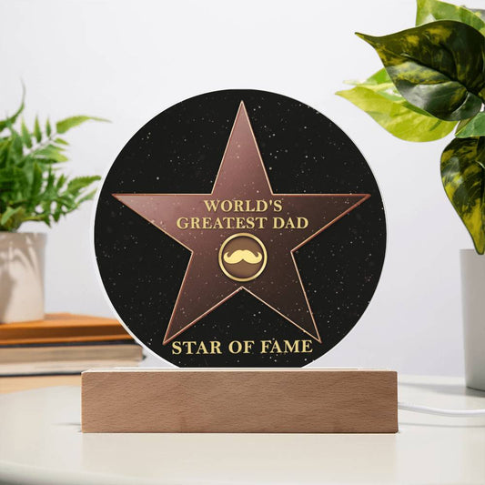 Dad Gift-The Greatest Dad Acrylic Plaque