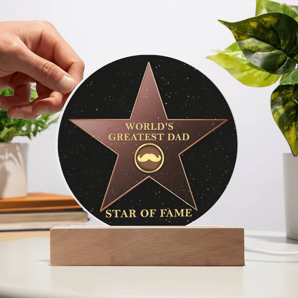 Dad Gift-The Greatest Dad Acrylic Plaque