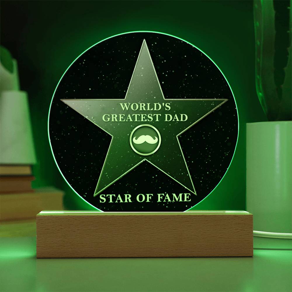 Dad Gift-The Greatest Dad Acrylic Plaque