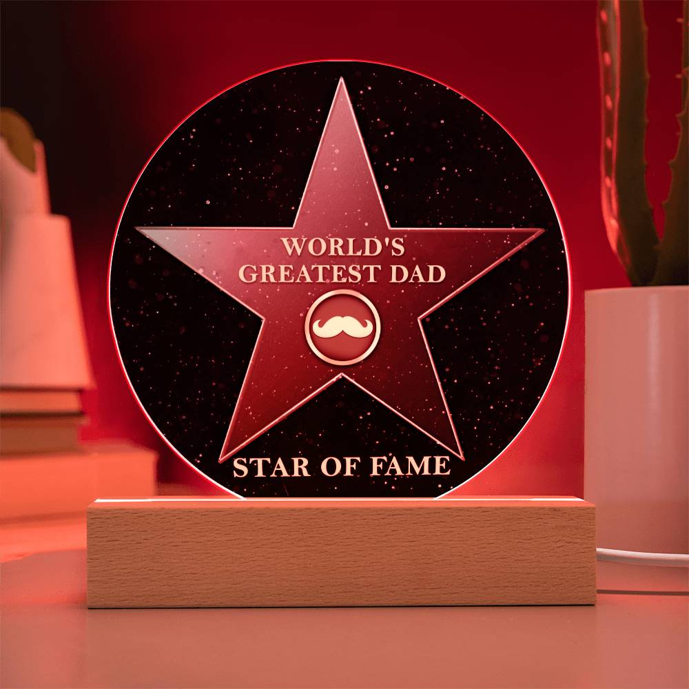 Dad Gift-The Greatest Dad Acrylic Plaque