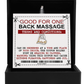 Wife Gift - Heart Love Necklace - Back Massage Coupon