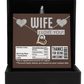 To My Wife - Heart Love Necklace - Nutrition Facts - Thanks For Being Awesome