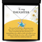 To My Daughter - Opal Turtle Necklace - A Special Place