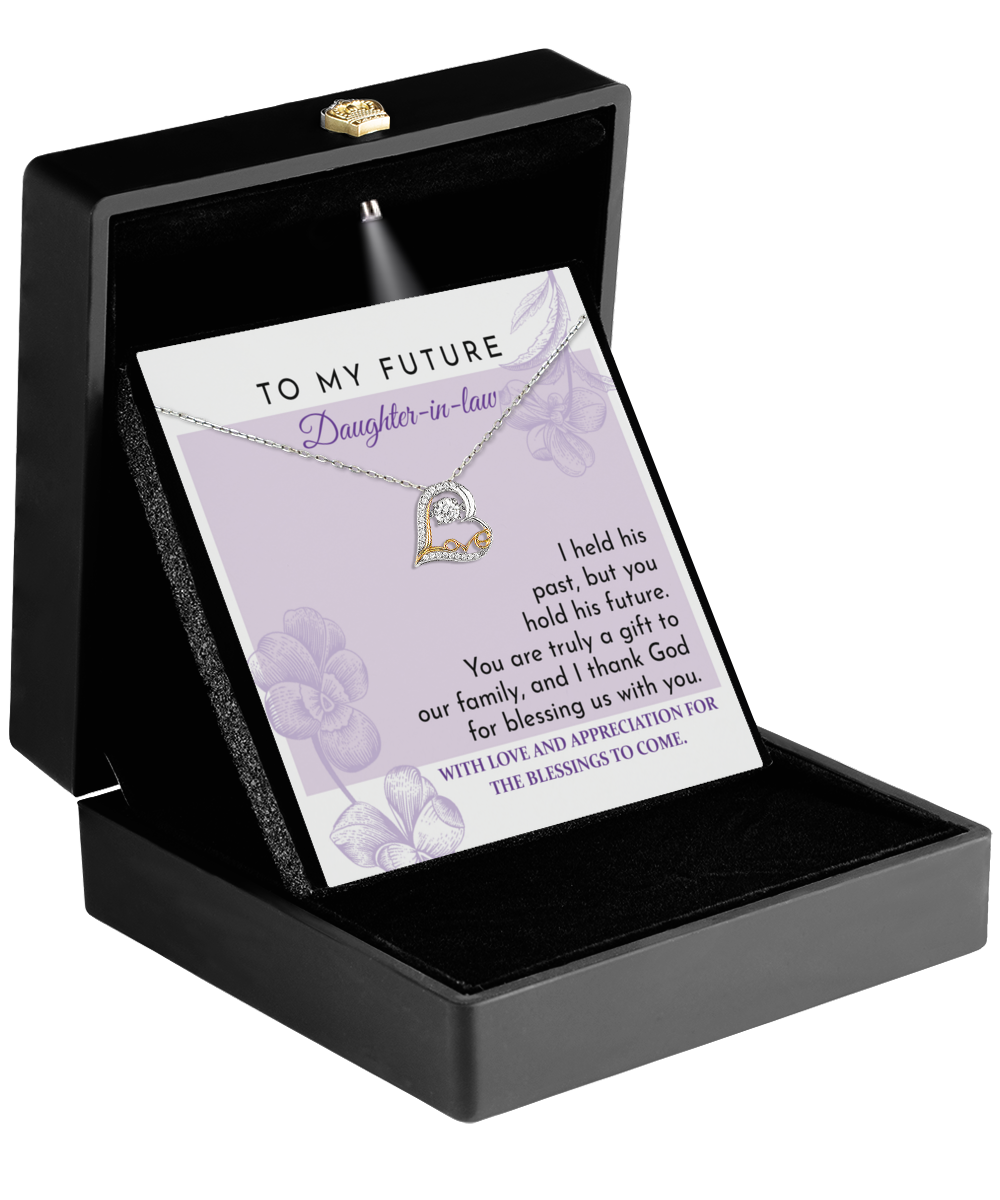 Daughter in Law Gift - Heart Love Necklace - A Gift