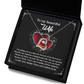 To My Wife On Our Wedding Day - Heart Love Necklace - Heart Became Whole