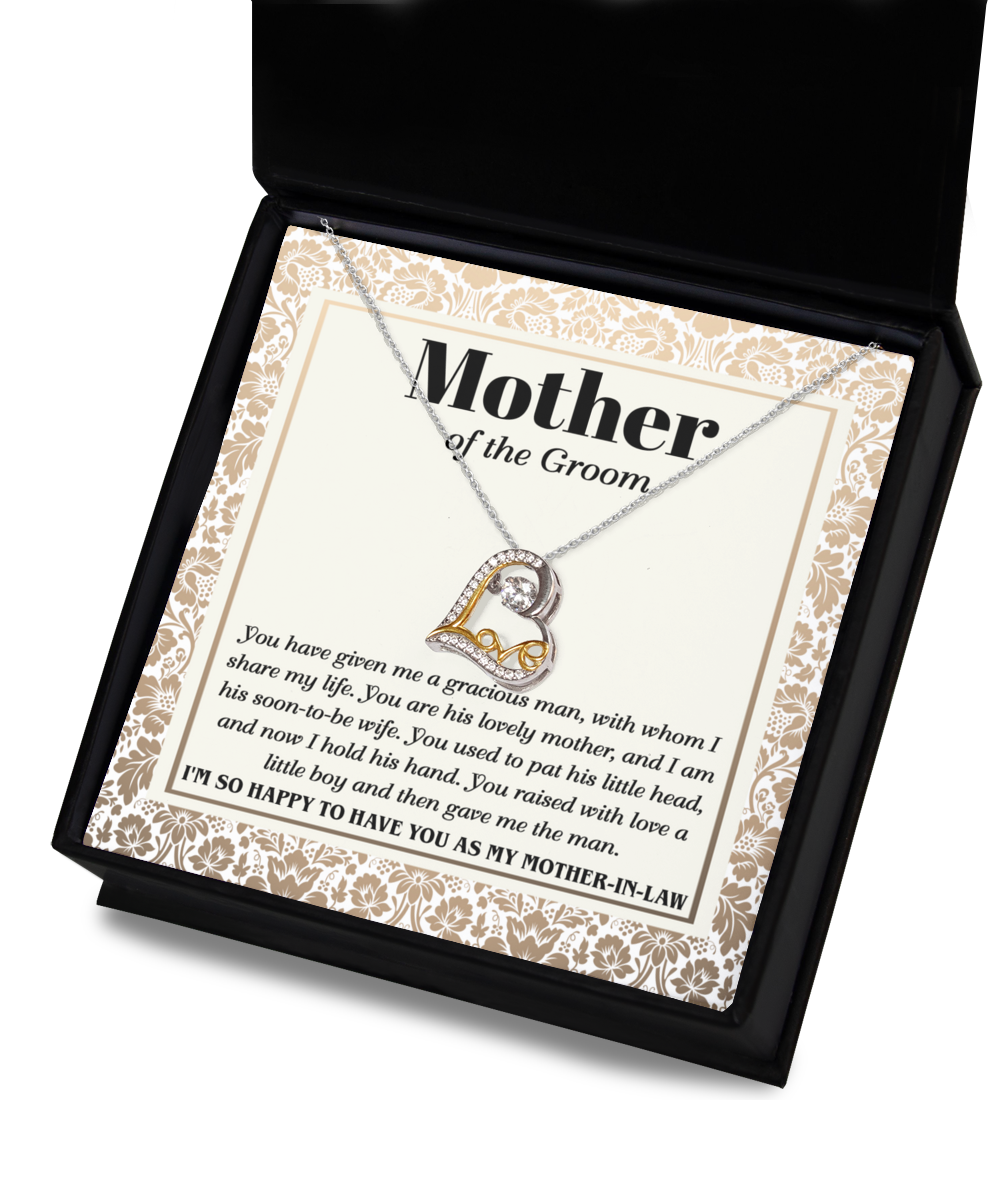 Mother In Law - Mother Of The Groom - Heart Love Necklace - To Have You