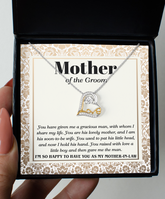 Mother In Law - Mother Of The Groom - Heart Love Necklace - To Have You