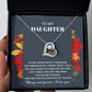 To My Daughter - I'm Here For You Every Step Of The Way - Scripted Love Heart Necklace